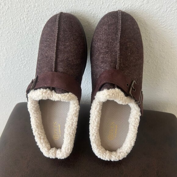 BZees Women's ETERNITY Mule 8.5 Wide DARK BROWN nwob - Picture 2 of 6